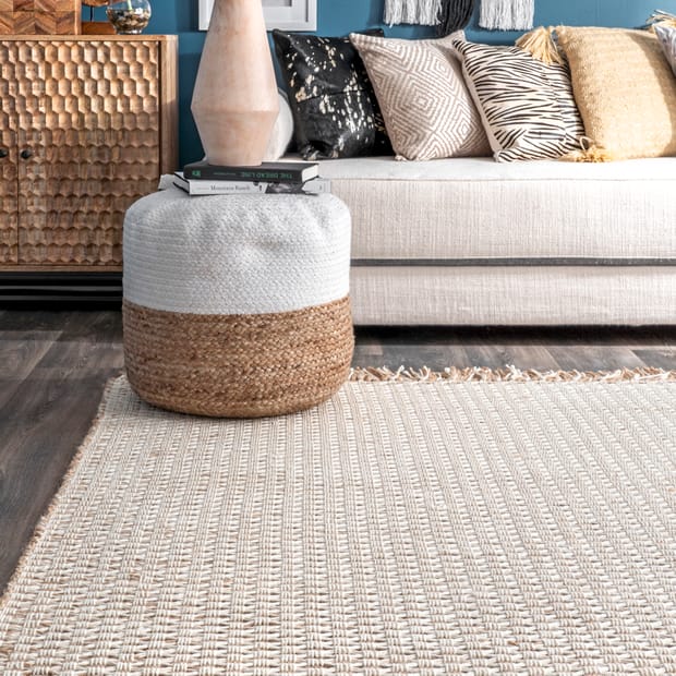 Maui Jute Basketweave Natural Rug