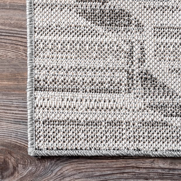 Sherry Ombre Trellis Indoor Outdoor Gray Rug Ombre Trellis Indoor Outdoor Gray Rug, Outdoor Rug 8×10