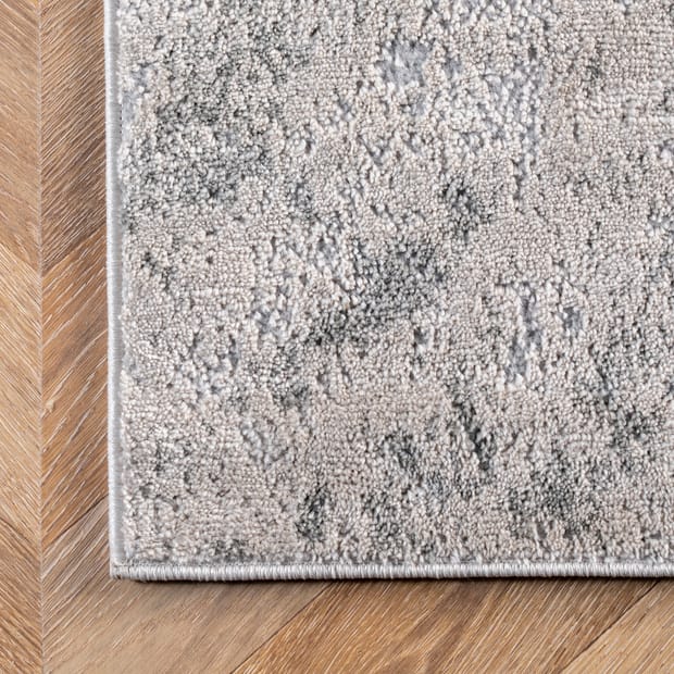 Alchemist Splatter Abstract Silver Rug
