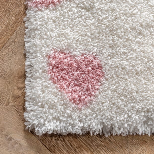 Pink Spots Cotton Carpet Heart Speckles Love 