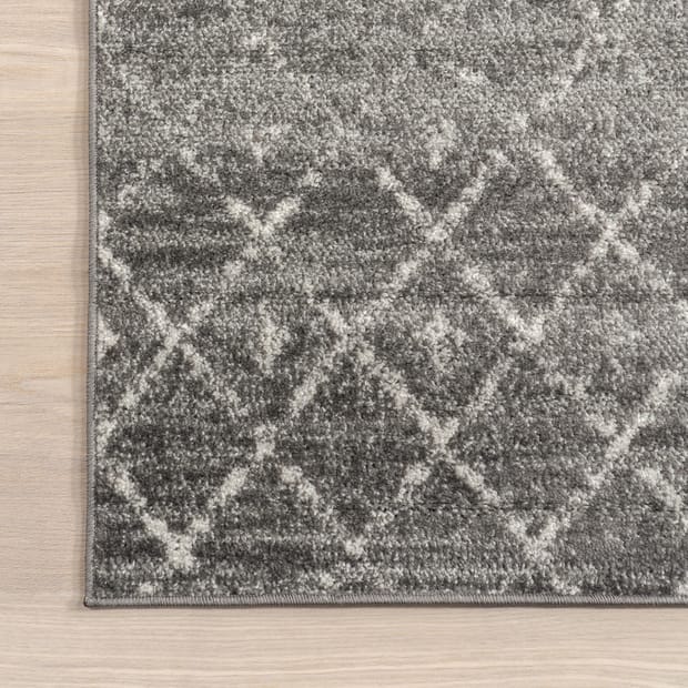 Bosphorus Moroccan Trellis Dark Gray Rug