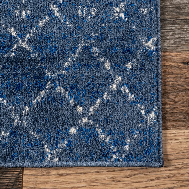 Bosphorus Moroccan Trellis Dark Blue Rug