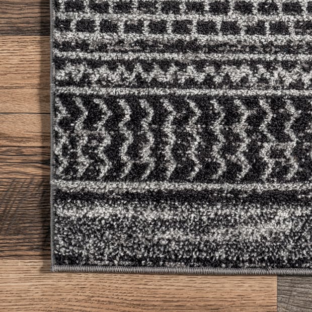 Bosphorus Banded Abacus And Stripes Dark Gray Rug Bosphorus Banded Abacus And Stripes, Striped Outdoor Rug 8×10