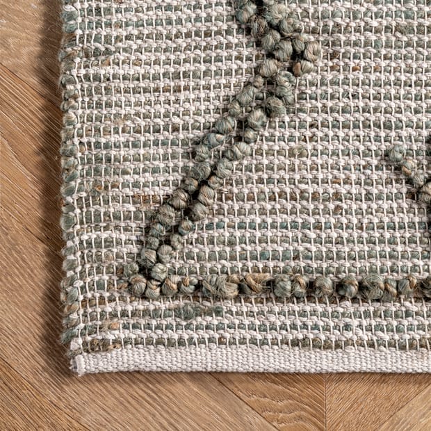 Freckel Textured Moroccan Jute Light Gray Rug