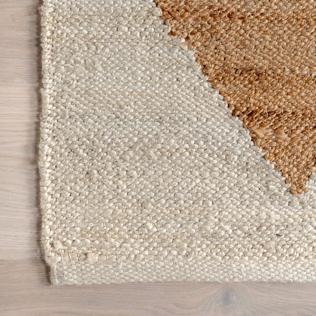 Staccato Jute Harlequin Trellis Ivory Rug