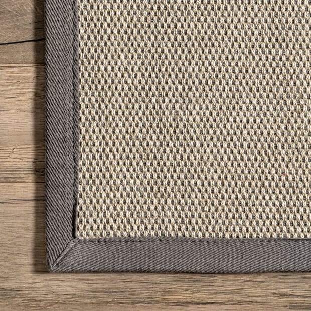 Maui Checker Weave Sisal Gray Rug, 10 X 10 Sisal Rug