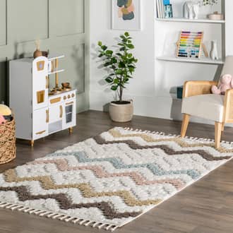 8' x 10' Meredith Pastel Waves Kids Rug secondary image