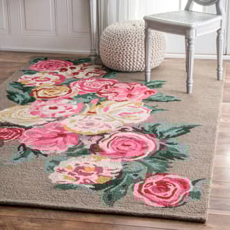Beautiful Rose Bouquet Rug secondary image