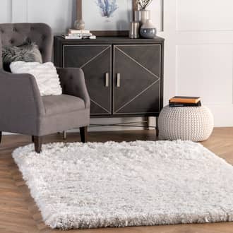 2' 6" x 8' Fluffy Speckled Shag Rug secondary image