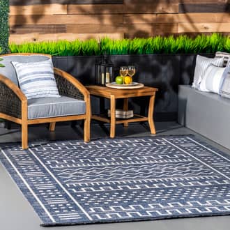 5' x 8' Native Indoor/Outdoor With Tassels Rug secondary image