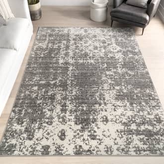 10' Ruby Distressed Mist Rug secondary image