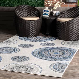 2' 6" x 12' Carved Regal Suzani Indoor/Outdoor Rug secondary image