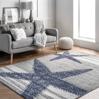 3' x 5' Starfish And Stripes Rug secondary image