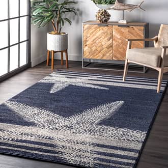7' 6" x 9' 6" Starfish And Stripes Rug secondary image