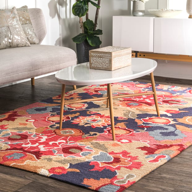 Radiante Patchwork Abstract Multi Rug, Dog Area Rug 3×5
