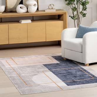 Gabrielle Gold Lined Moon Washable Rug secondary image