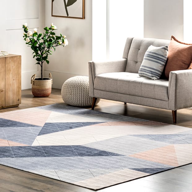 Amy Washable Contemporary Beige Rug, Beige Area Rug Contemporary