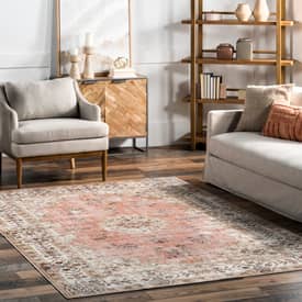 3 Sizes **NEW** Details about   Jasper Faded Peach Silver Traditional Design Modern Rug Runner 