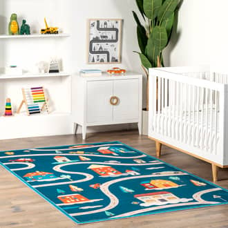 Leila Kids Washable Cozy Town Rug secondary image