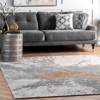 5' Splatter Abstract Rug secondary image