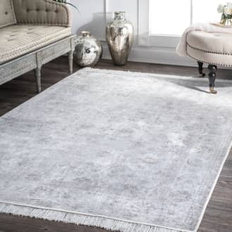 Fading Floral Fringe Rug secondary image