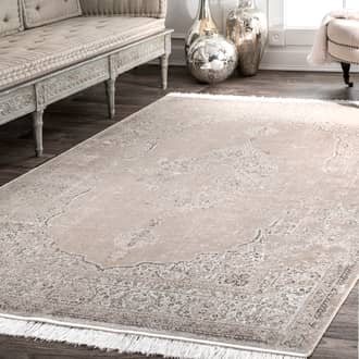 Withering Medallion Fringe Rug secondary image