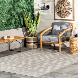 5' x 8' Faded Stripes Indoor/Outdoor Rug secondary image