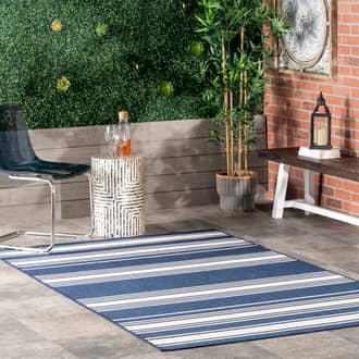 6' 7" Romy Striped Indoor-Outdoor Rug secondary image