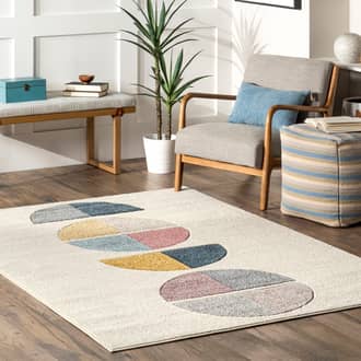 Shelly Kids Colorful Moons Rug secondary image