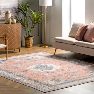 2' 6" x 8' Fading Oriental Washable Rug secondary image
