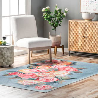 Everleigh Rose Bouquet Washable Rug secondary image