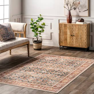 Lessia Washable Floral Rug secondary image