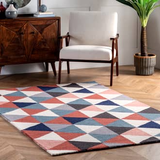 9' x 12' Dimensional Triangles Rug secondary image