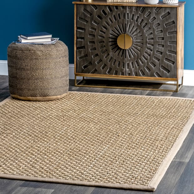 Maui Seagrass Basketweave Natural Rug