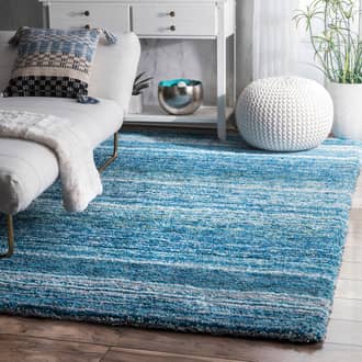 8' x 10' Striped Shaggy Rug secondary image