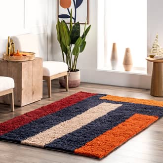 8' x 10' Novalee Striped Wool Rug secondary image