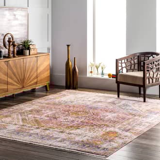 4' x 6' Distressed Medallion Rug secondary image