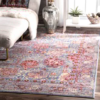 Chrysanthemum Herati Medallion Rug secondary image