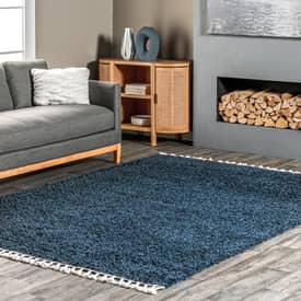 Shapes and Sizes Luxe Shag Area Rug in Several Colors 