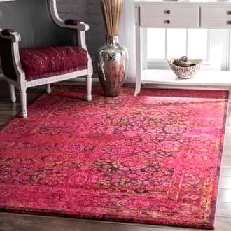 Color Washed Floral Rug secondary image