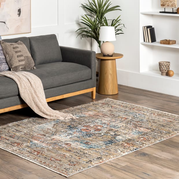 Majesta Cardinal Cartouche Beige Rug