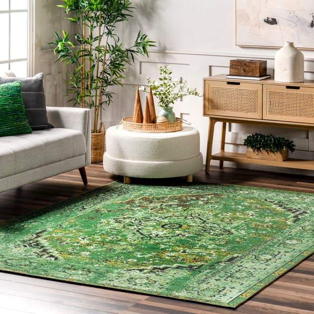 Boho Vintage Area Rug Persian Anti-fatigue Kitchen Mat, Soft Faux