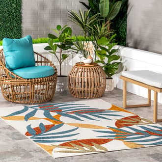 4' x 6' Bree Palm Leaf Indoor/Outdoor Rug secondary image