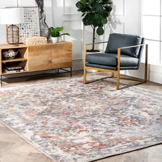 Hand Knotted Worn Wreath Rug secondary image