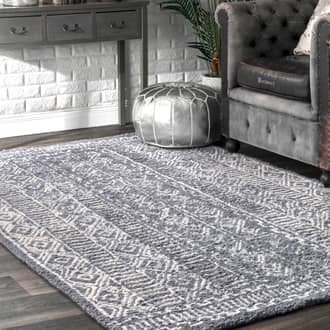 7' 6" x 9' 6" Tribal Diamond Bands Rug secondary image