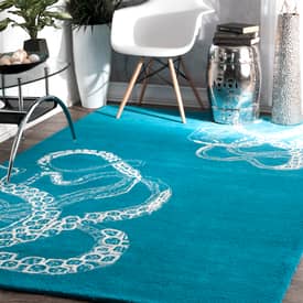 Rug USA Octopus Tail 100% Woolen Handmade Tufted Oriental Rugs & Carpet 