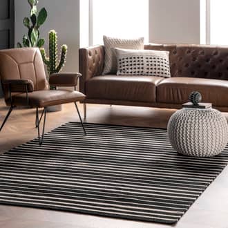 6' x 9' Wool Striped Rug secondary image