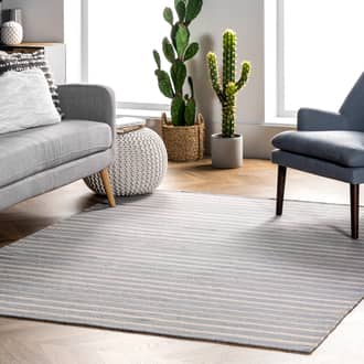 9' x 12' Wool Striped Rug secondary image