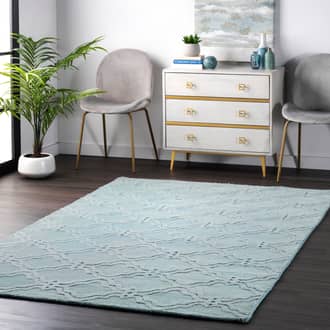 Double Carved Trellis Rug secondary image