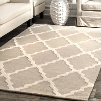 6' Moroccan Trellis Rug secondary image